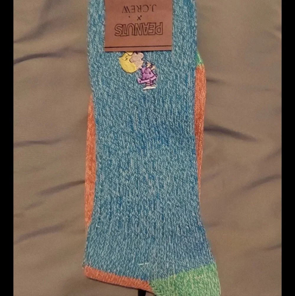 Peanuts® X.J.Crew Lightweight Camp Socks MEN'S Snoopy & Sally OS BNWT SO